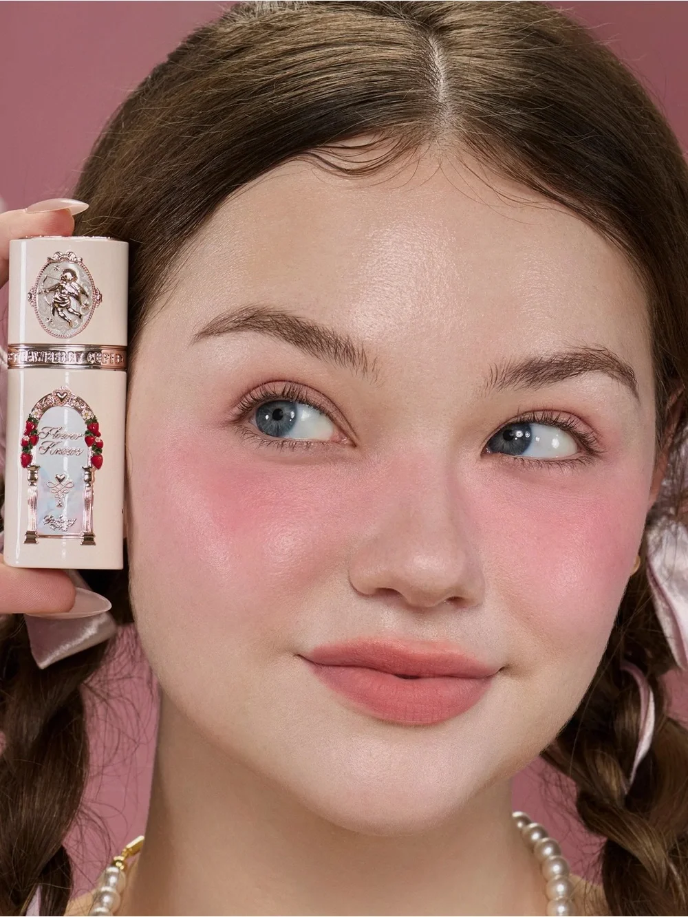 Flower knows Strawberry Kisses lip gloss in 06 Rosy Madeleine